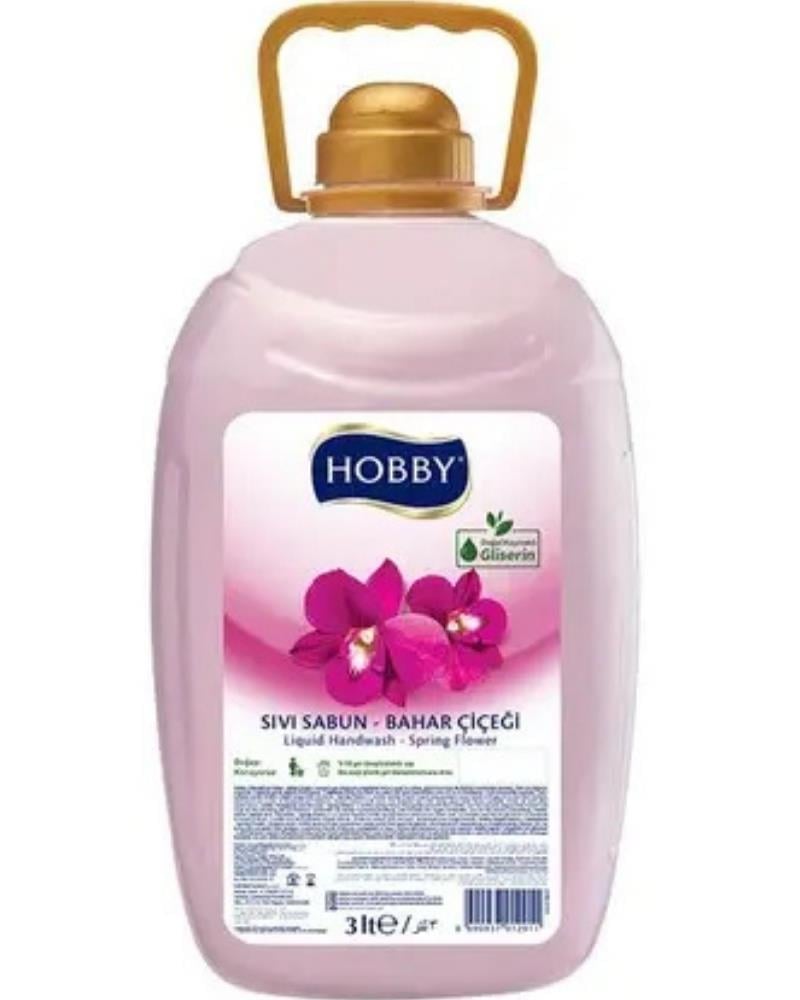 Hobby Sıvı Sabun Gliserinli 3 L. Pembe Bahar Çiçeği