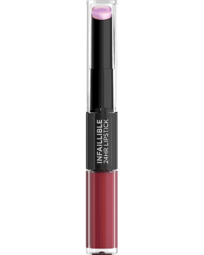 LOreal Paris Loréal Paris Infaillible 2-step 24 Saat Kalıcı Likit Ruj & Balm - 302 Rose Eternite