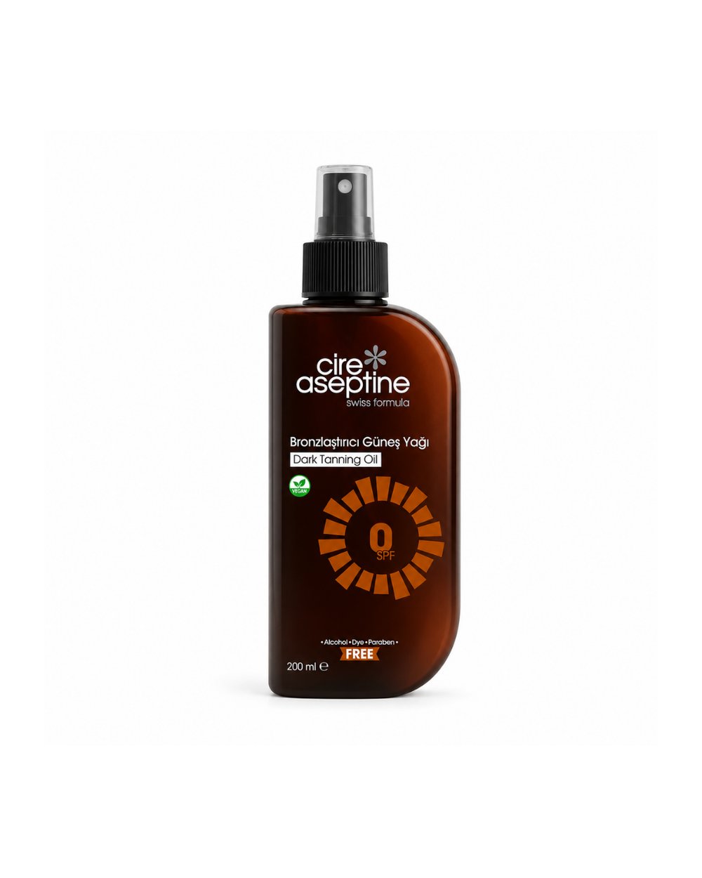Cire Aseptine Bronzlaştırıcı 200 Ml Güneş Yağı