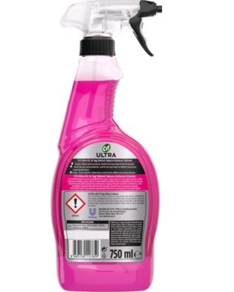 Cif Ultra Anında Etki Sakura Kir ve Yağ Çözücü 750 ml