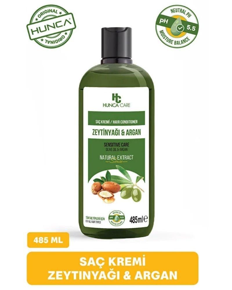 Hunca Care Zeytinyağlı Ve Argan Yağlı Saç Kremi 485 ml