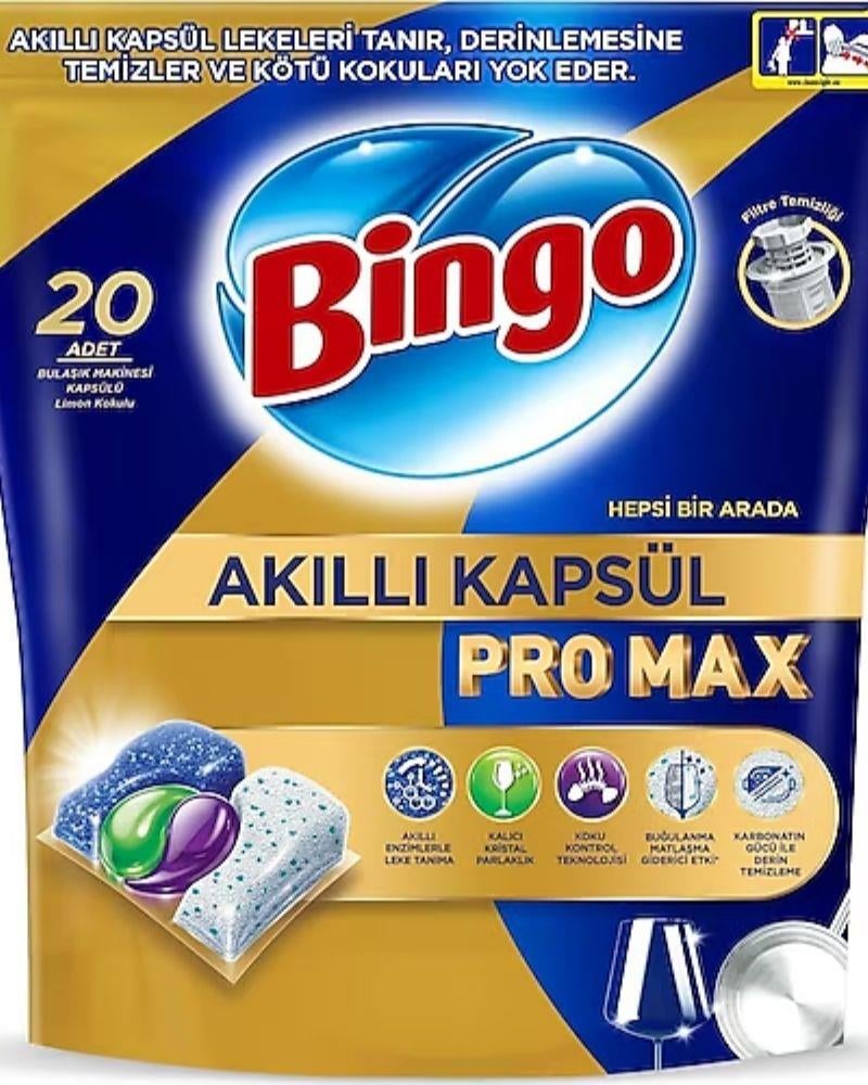 Bingo Akıllı Kapsül Pro Max Bulaşık Makinesi Tableti 20li
