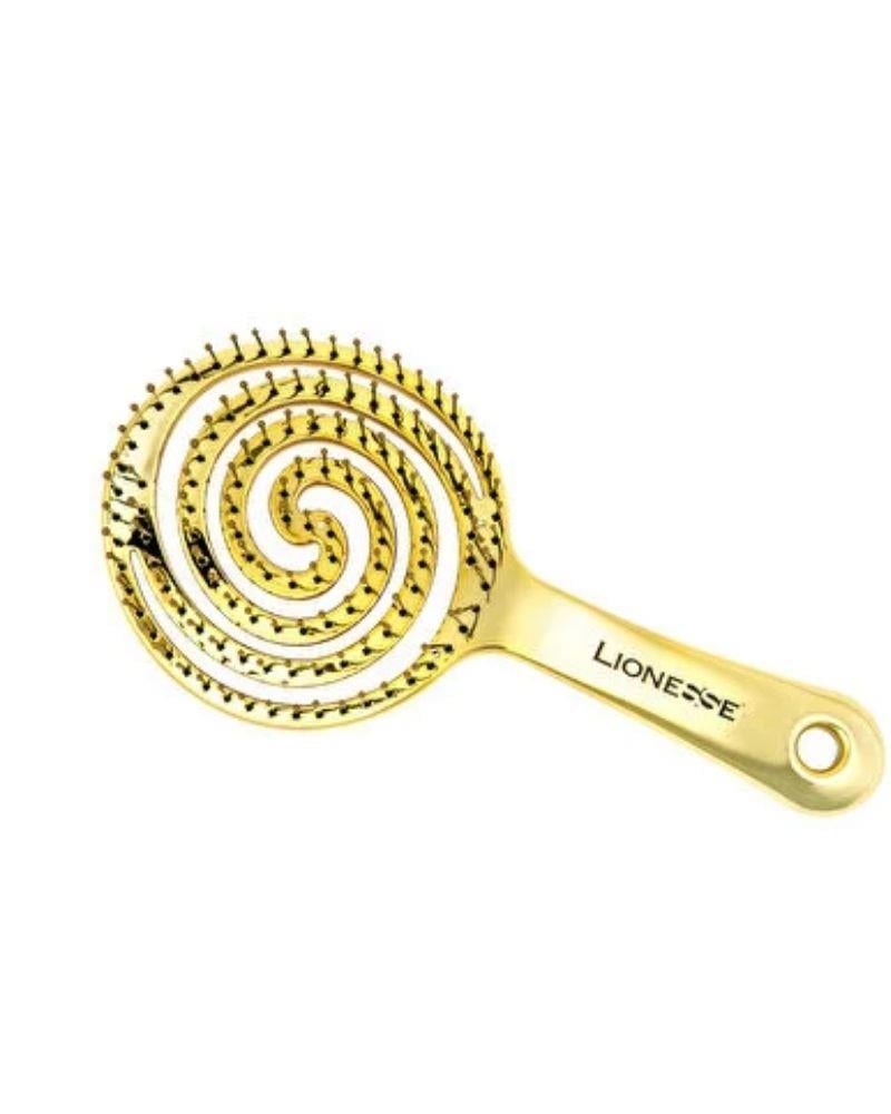 Lionesse 3 Boyutlu Saç Fırçası Gold