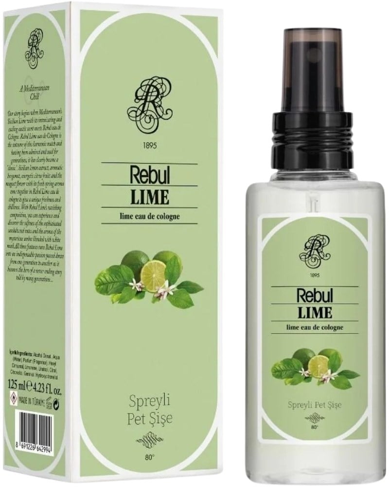 Rebul Lime 125 ml Spreyli Kolonya