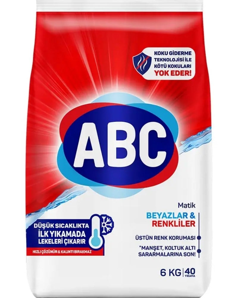 Abc Matik Renkliler & Beyazlar 6 kg