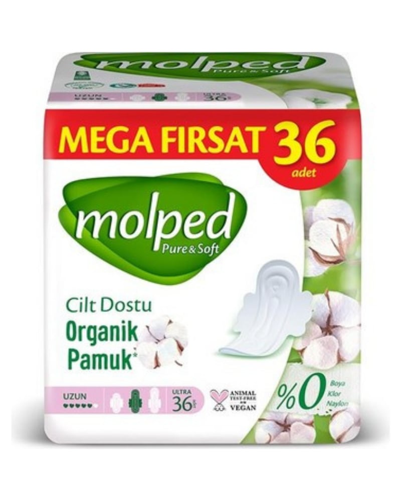 Molped Pure & Soft Uzun 36lı Hijyenik Ped