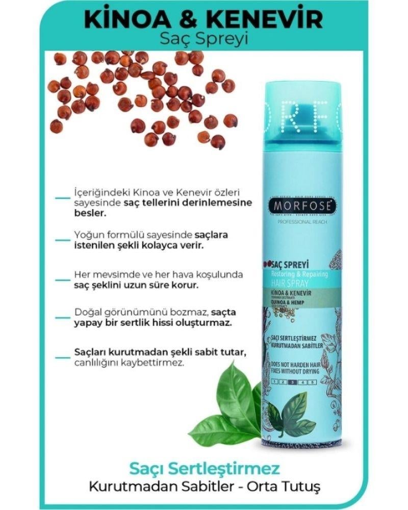 Morfose Kinoa Saç Spreyi 250 ml - Sabitleme