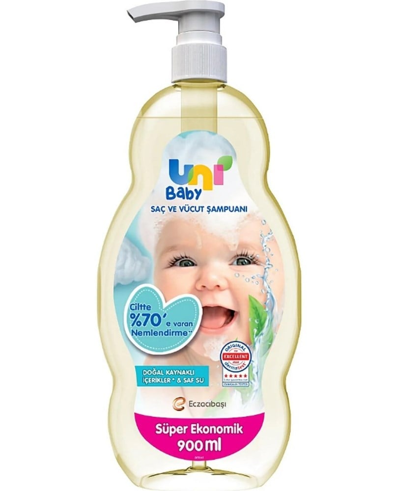 Uni Baby Saç Ve Vücut Şampuanı 900ml
