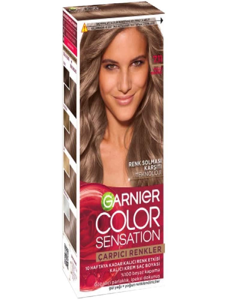 Garnier Çarpıcı Renkler 7.11 Küllü Kumral Saç Boyası