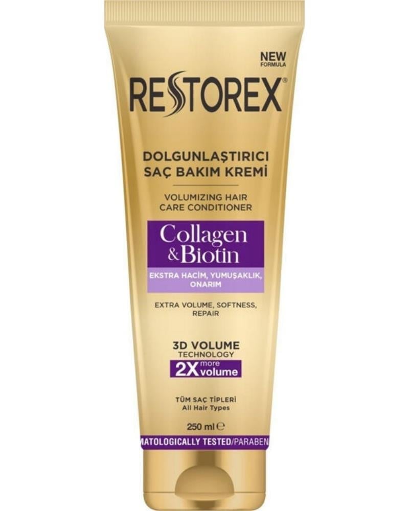 Restorex Dolgunlaştırıcı Saç Bakım Kremi Collagen & Biotin 250 Ml