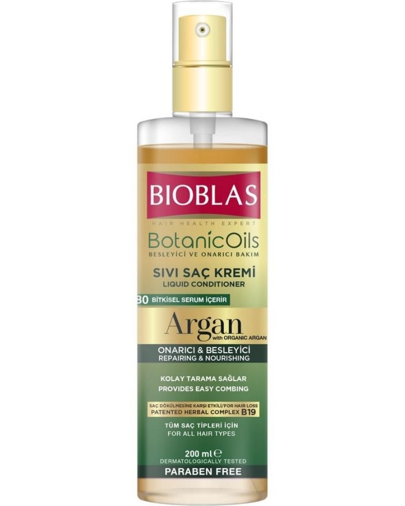 Bioblas Botanic Oils Argan Yağlı Sıvı Saç Kremi 200 Ml Onarıcı Bakım Kremi