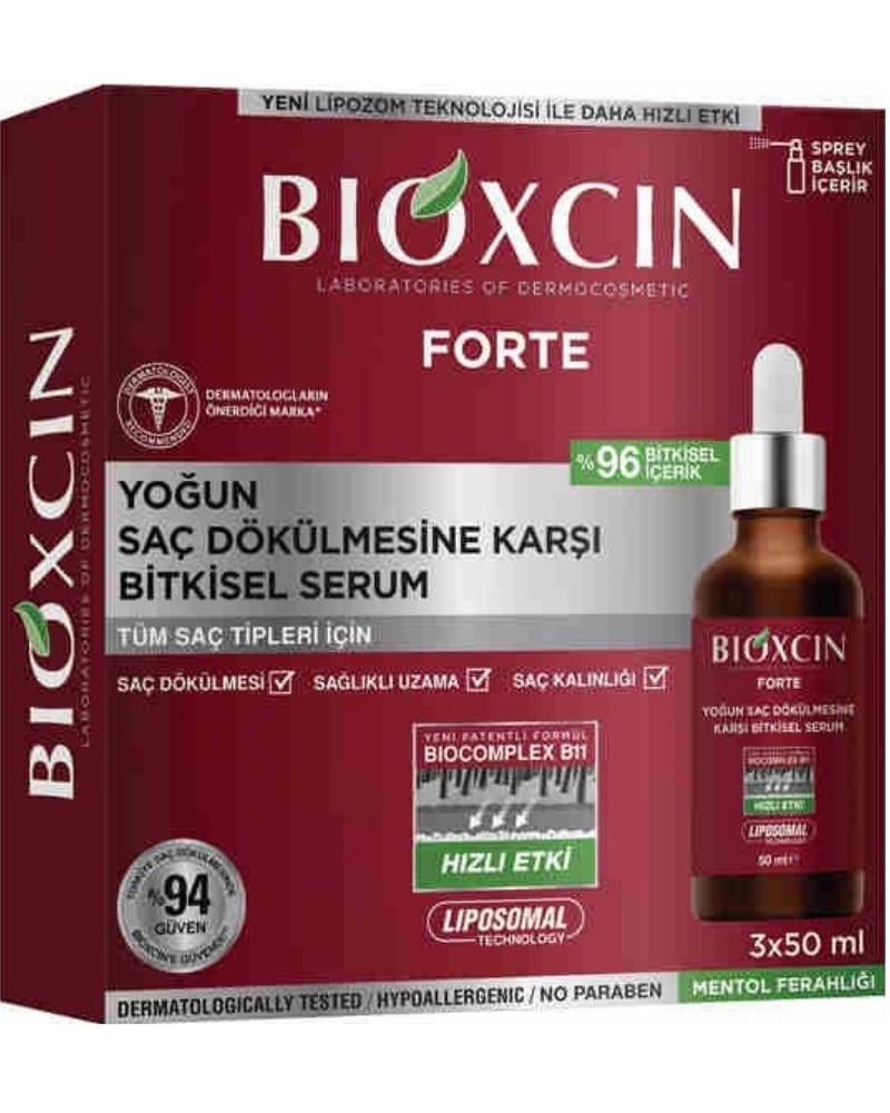 Bioxcin Forte Yoğun Saç Dökülmesine Karşı Bitkisel Serum 3x50ml