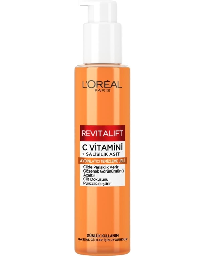 LOreal Paris Revitalift Clinical [C vitamini + Salisilik Asit], Aydınlatıcı ve Gözenek Karşıtı Köpük Temizleyici