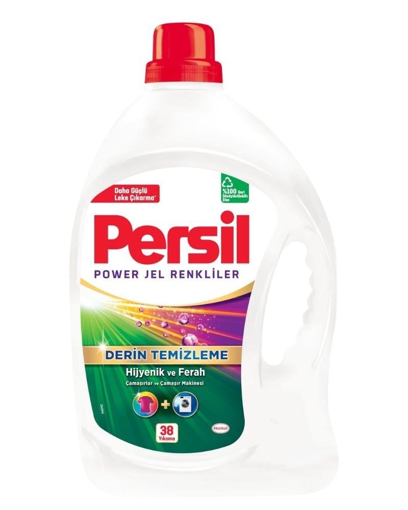 Persil Power Jel Renkliler Çamaşır Deterjanı 38 Yıkama 2470 ml