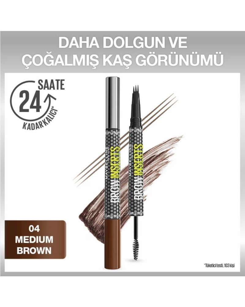Maybelline New York Brow Insert Çift Uçlu Kaş Kalemi 04