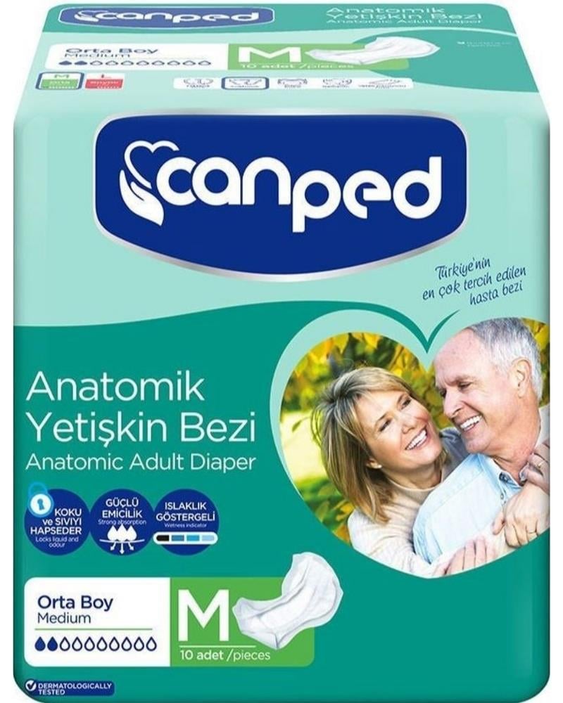 Canped Anatomik Hastabezi Normal Orta 10'lu