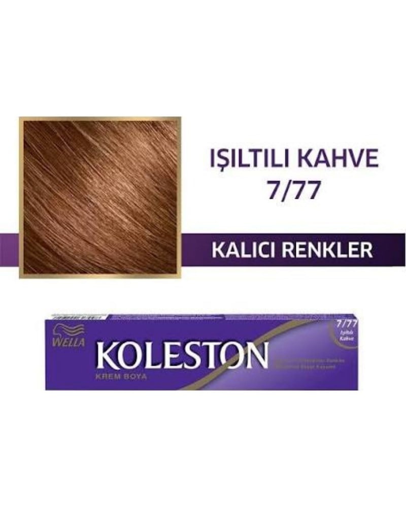 Wella Koleston Single Tüp Boya 7/77 Işıltılı Kahve