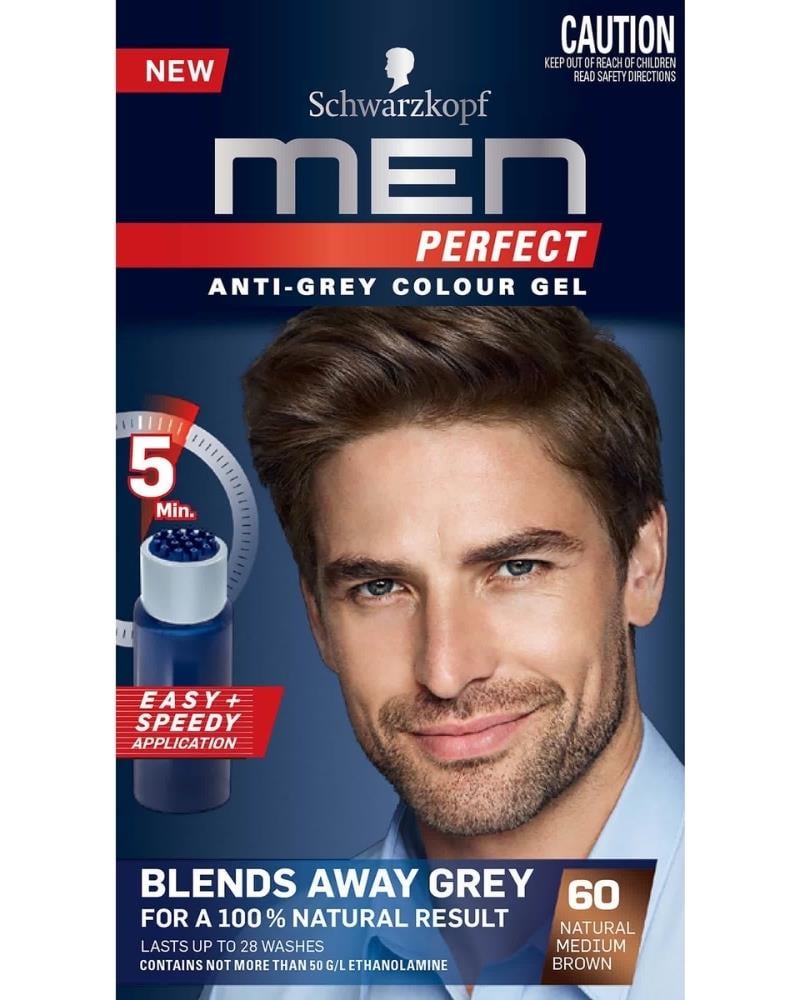 SCHWARZKOPF MEN PERFECT Schwarzkopf Men Beyaz Renk Kırıcı Saç Boyası 600 Kahve