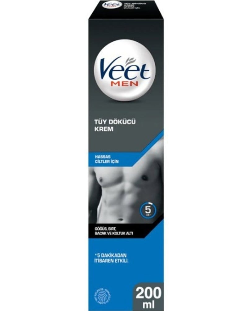 Veet Men Erkeklere Özel Tüy Dökücü Krem Hassas Ciltler 200 ml