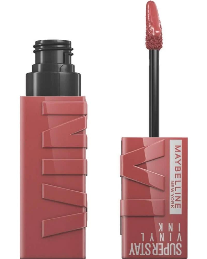 Maybelline New York Super Stay Vinyl Ink Uzun Süre Kalıcı Şeftali Tonlu Likit Parlak Ruj 35 Cheeky