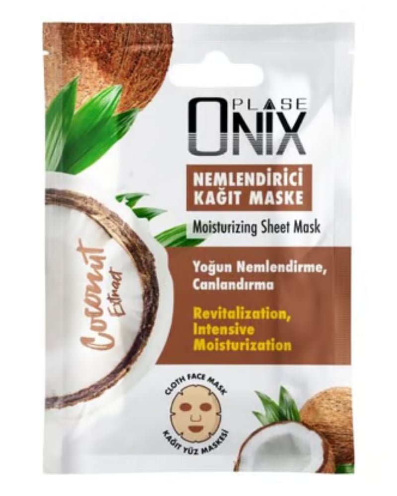 Morfose Onix Hindistan Cevizi Nemlendirici Kağıt Yüz Maskesi 20 ml