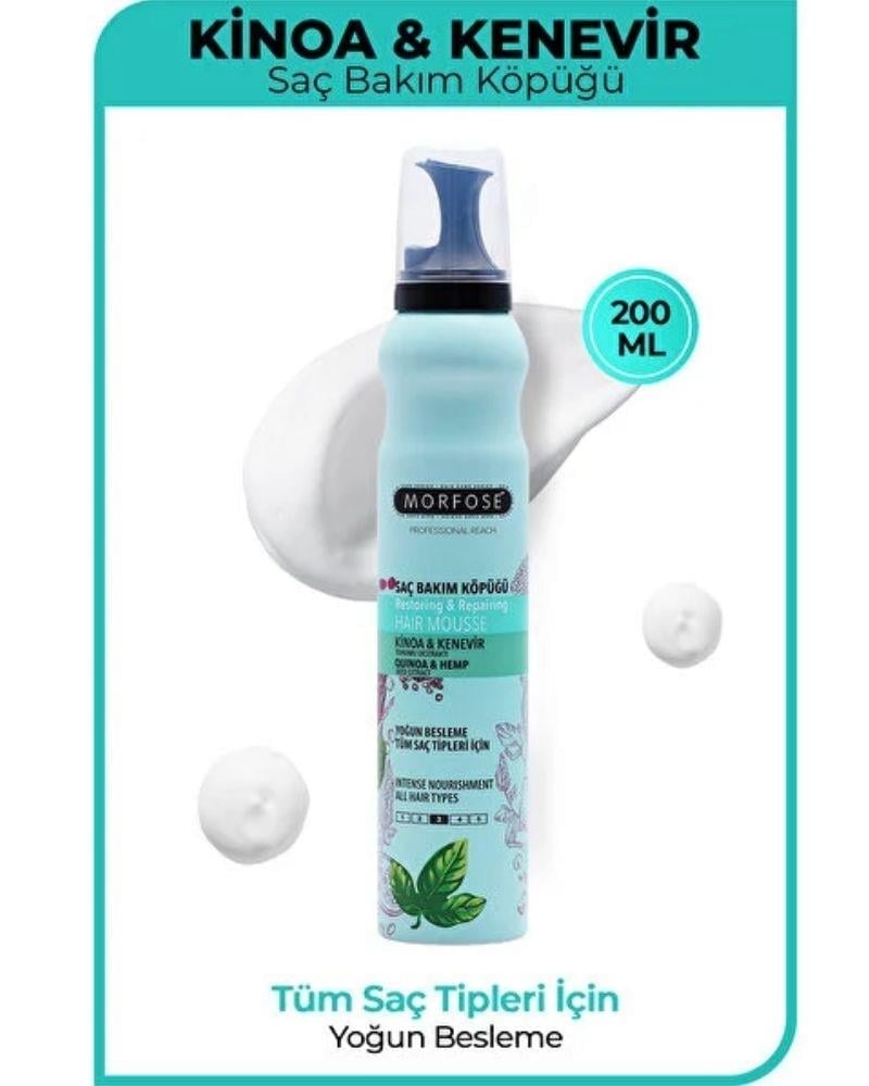Morfose Saç Bakım Köpüğü Kinoa&Kenevir 200 ml