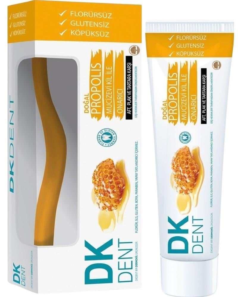 Dermokil Dent Dk Propolis Florürsüz Diş Macunu 75 ml Diş Fırçası