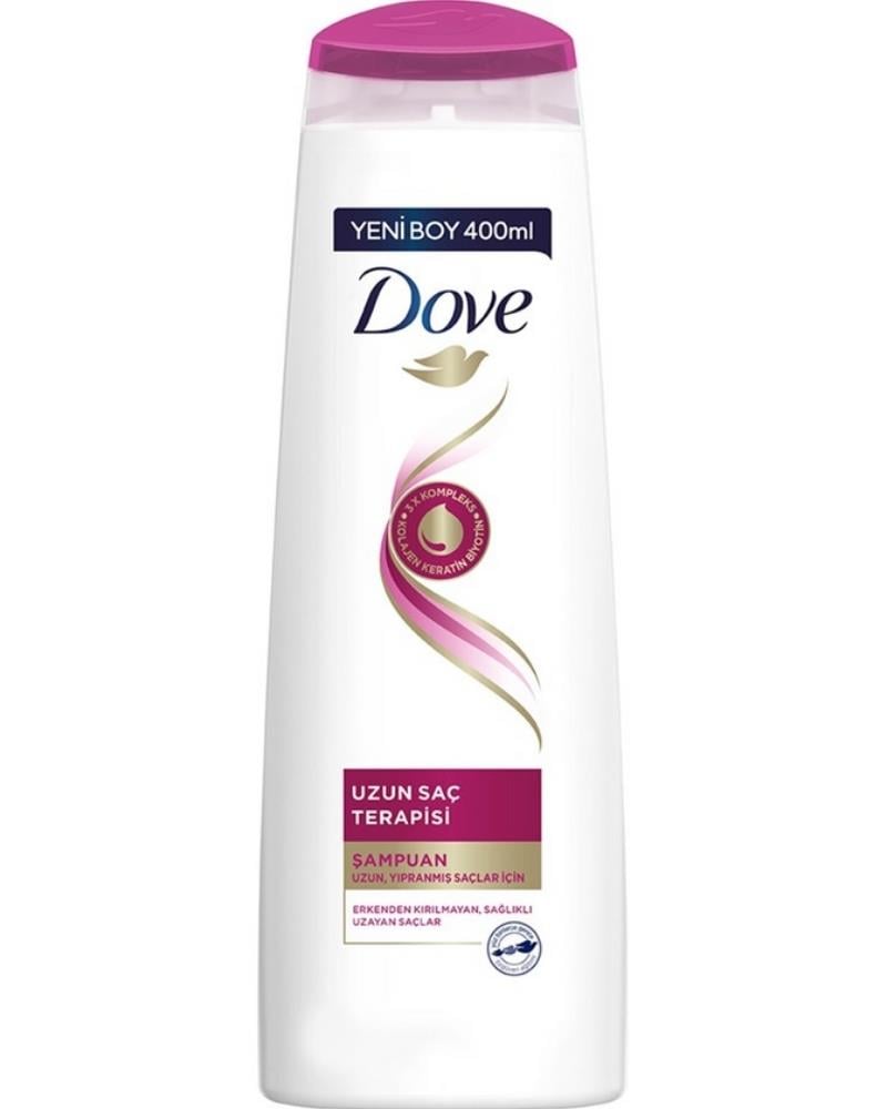Dove Saç Bakım Şampuanı Uzun Saç Terapisi Uzun Yıpranmış Saçlar Için 400 Ml