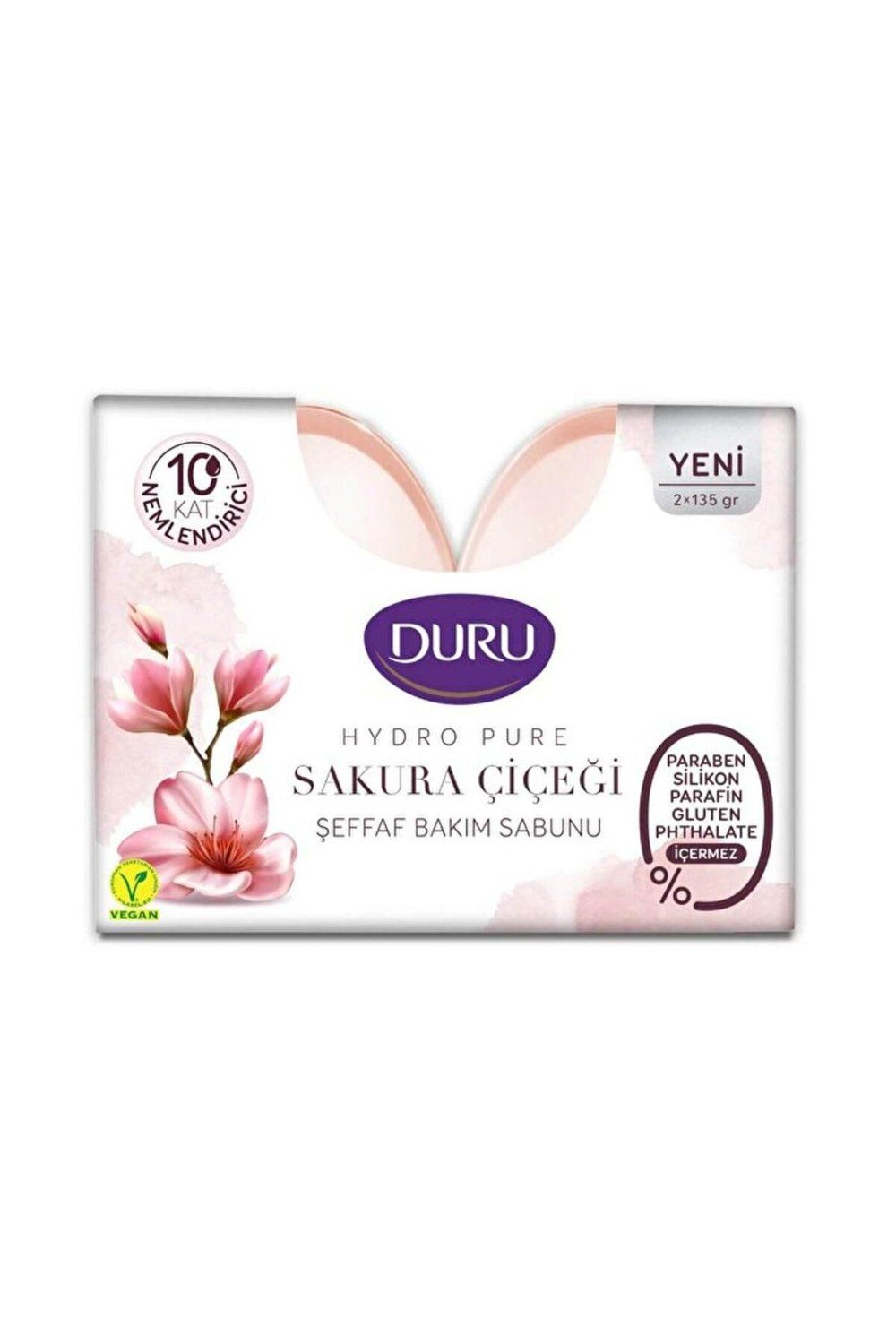 Duru - Katı Sabun - Hydro Pure & Sakura - 2x135 gr