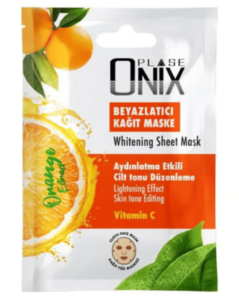 Morfose Onix Beyazlatıcı Kağıt Yüz Maskesi Portakal 20 ML