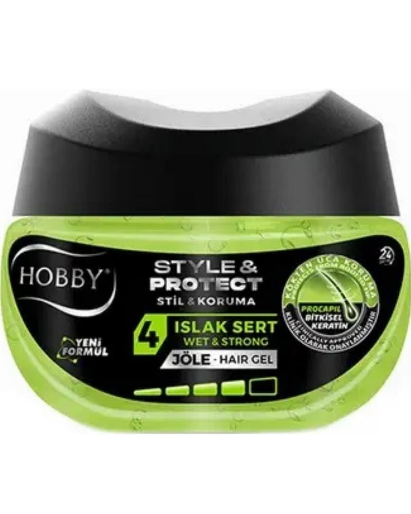 Güntem Hobby Stye&protect Saç Jölesi Islak Sert 200 ml Kavanoz