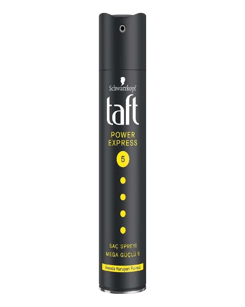 Taft Power Express Mega Güçlü Anında Kuruma Etkili Saç Spreyi No:5 250 ml