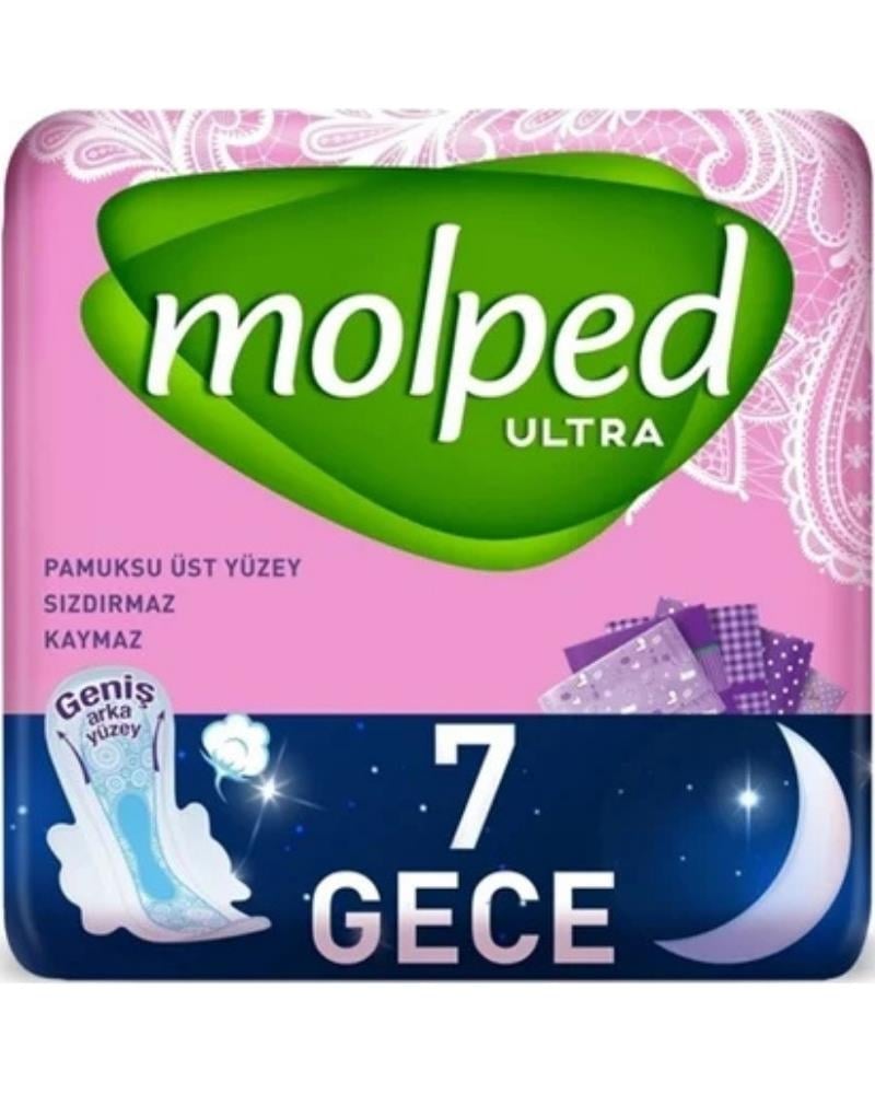 Molped Ultra Hijyenik Ped Gece 7 Adet