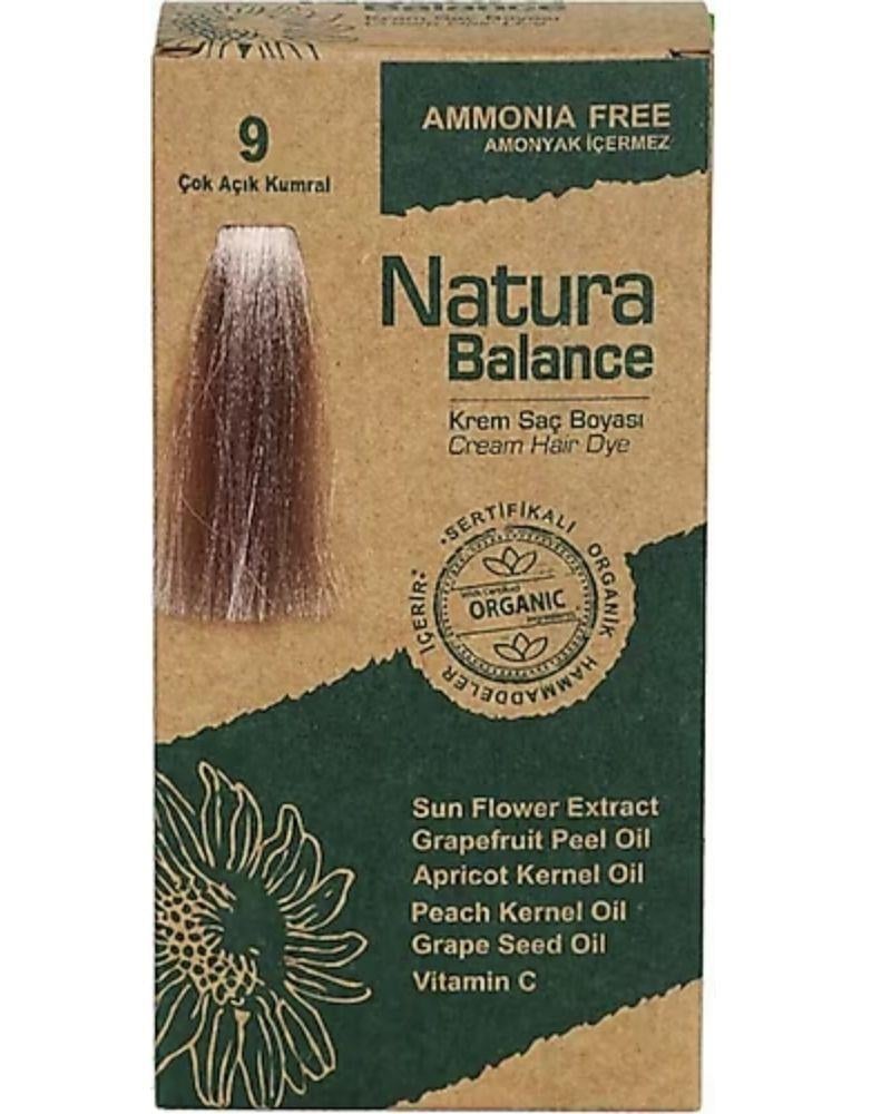 Natura 9.11 ÇOK AÇIK KUMRAL YOĞUN KÜLLÜ Kalıcı Krem Saç Boyası Seti