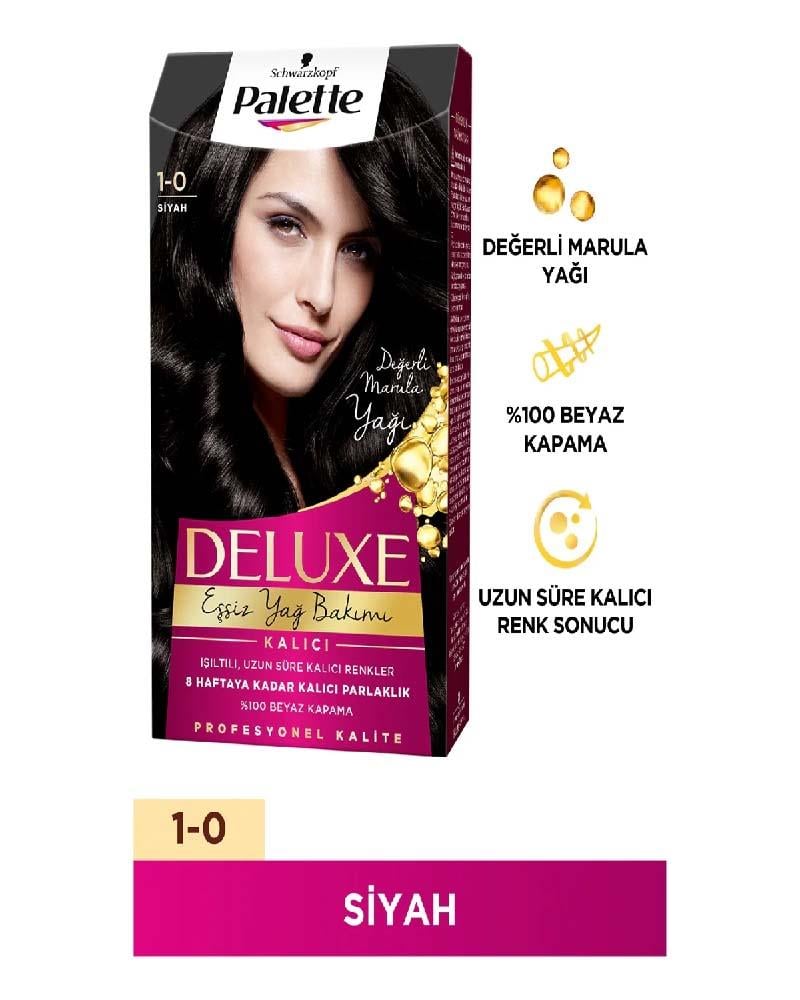 Palette Deluxe Saç Boyası Siyah 1-0