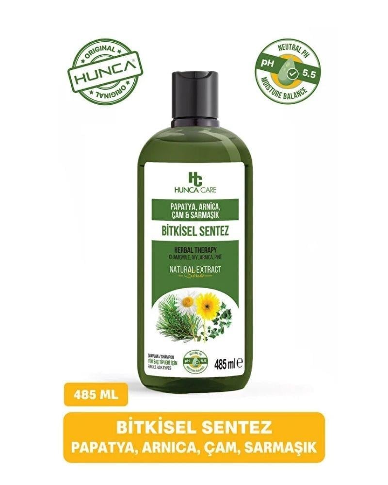 Hunca Care Papatya, Arnica, Çam ve Sarmaşık İçerikli Bitkisel Şampuan 485 ml