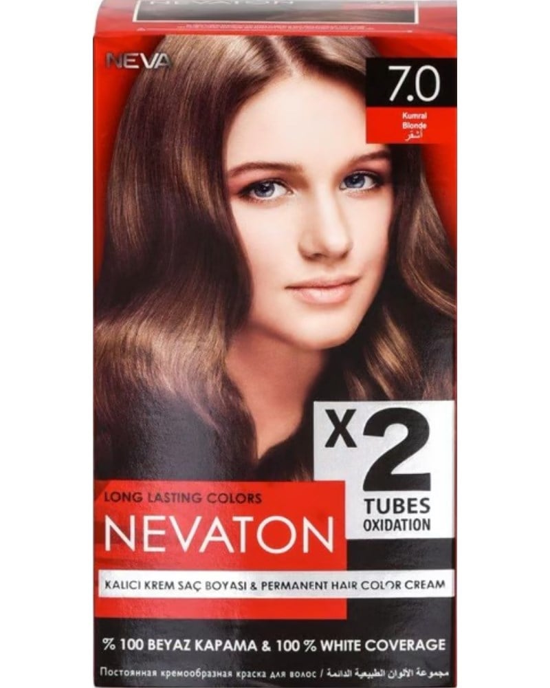 Nevaton 2 Li Saç Boyası 7.0 Kumral
