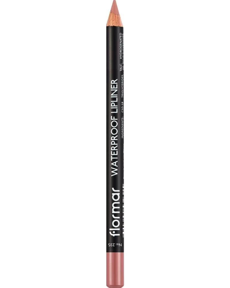 Flormar Waterproof Lipliner - Suya Dayanıklı Dudak Kalemi No:235 Undressed 1.14 g 8690604567485