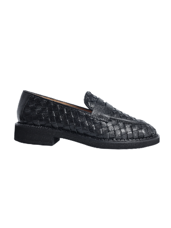 POLETTO  HAKİKİ DERİ SIYAH Loafer Düz 780 29