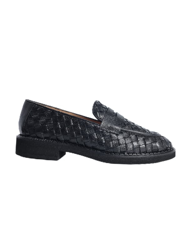 POLETTO  HAKİKİ DERİ SIYAH Loafer Düz 780 29