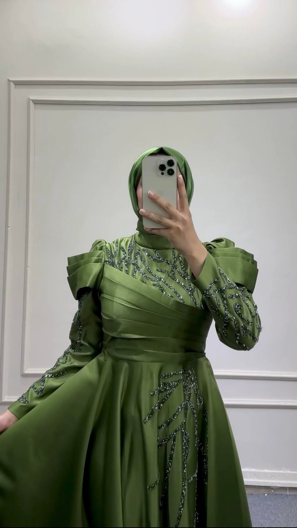 BEYHAN BUTİKHürrem Abiye Yağ Yeşil