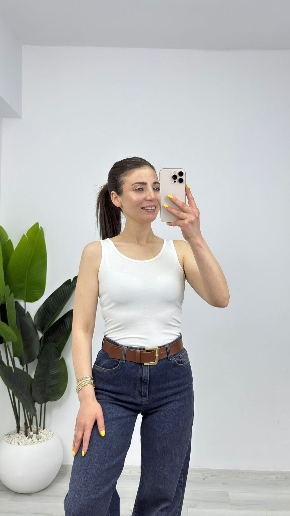 1515 Askılı Modal Atlet Ekru