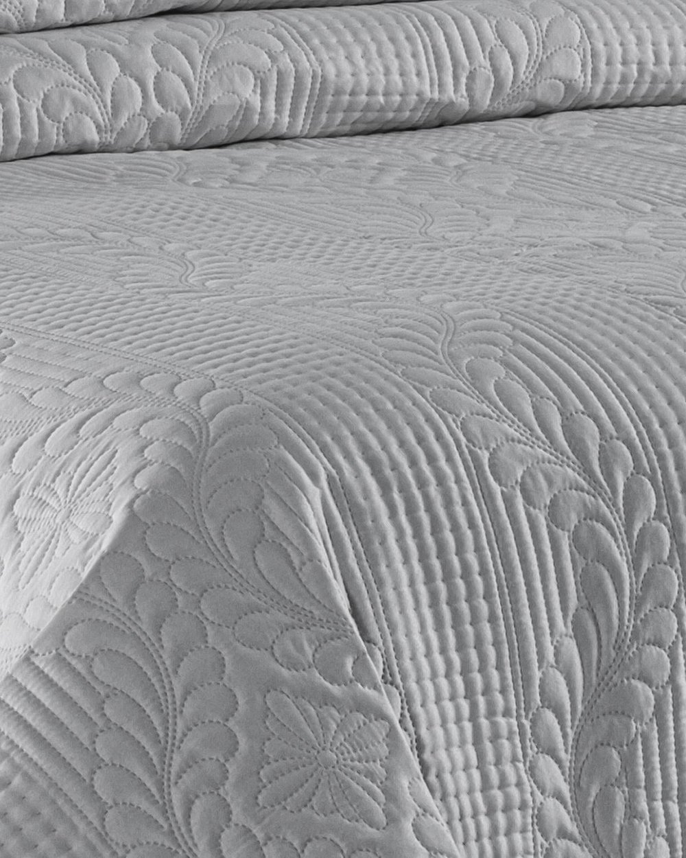 Jumbo Soft Çift Taraflı Çift Kişilik Yatak Örtüsü 3 Parça / Gri