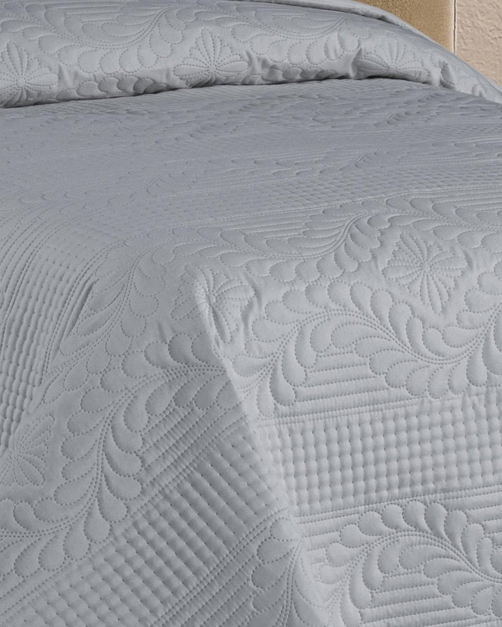 Jumbo Soft Çift Taraflı Tek Kişilik Yatak Örtüsü 2 Parça / Gri