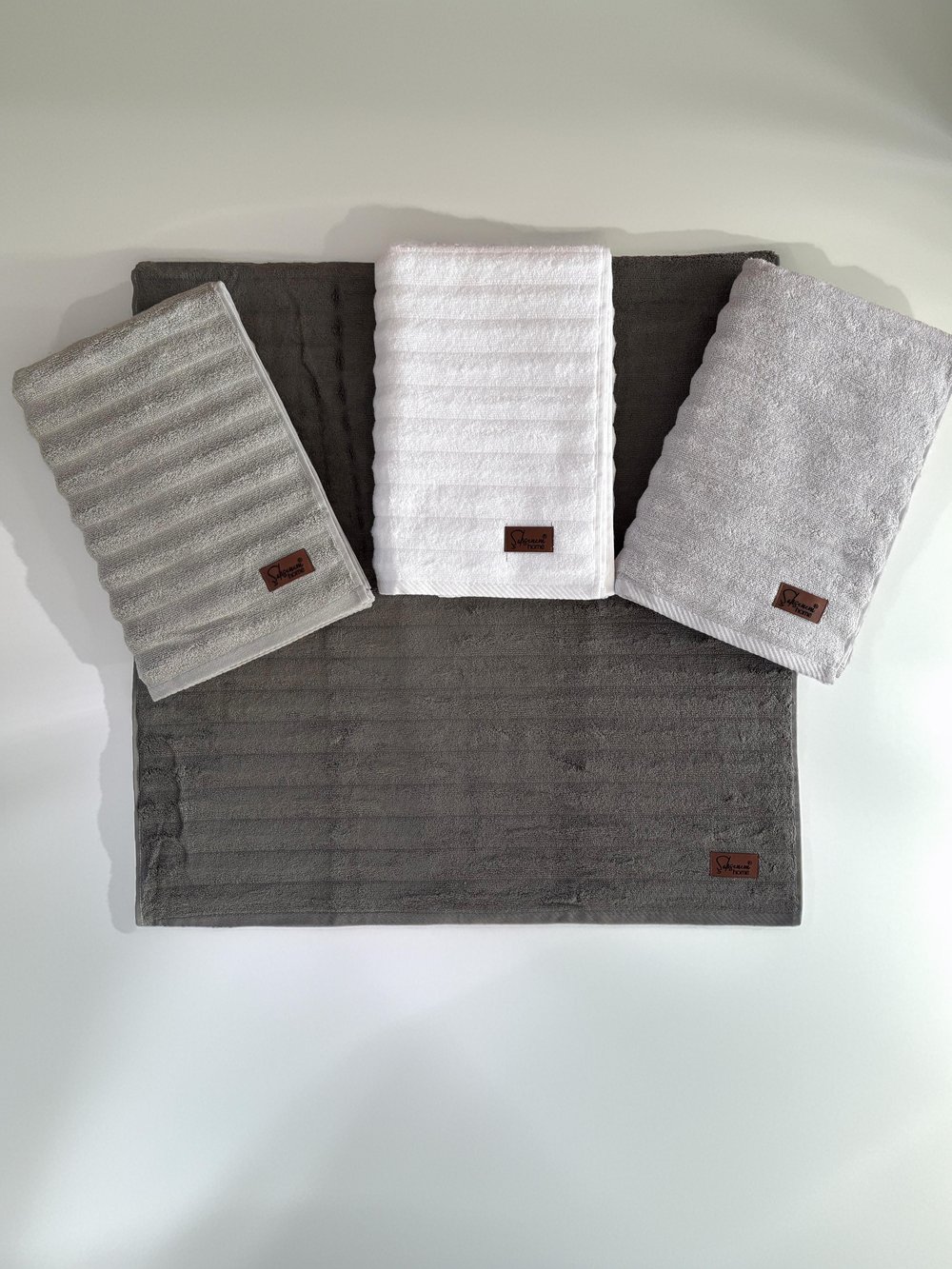 Şahsenem 4lü Bombeli Banyo Havlu Seti 70x140 cm
