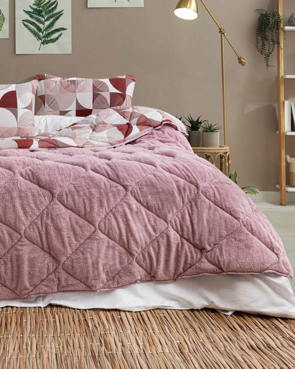 Pembe Rüya Çift Taraflı Welsoft Yorgan Seti / 195x215 Cm