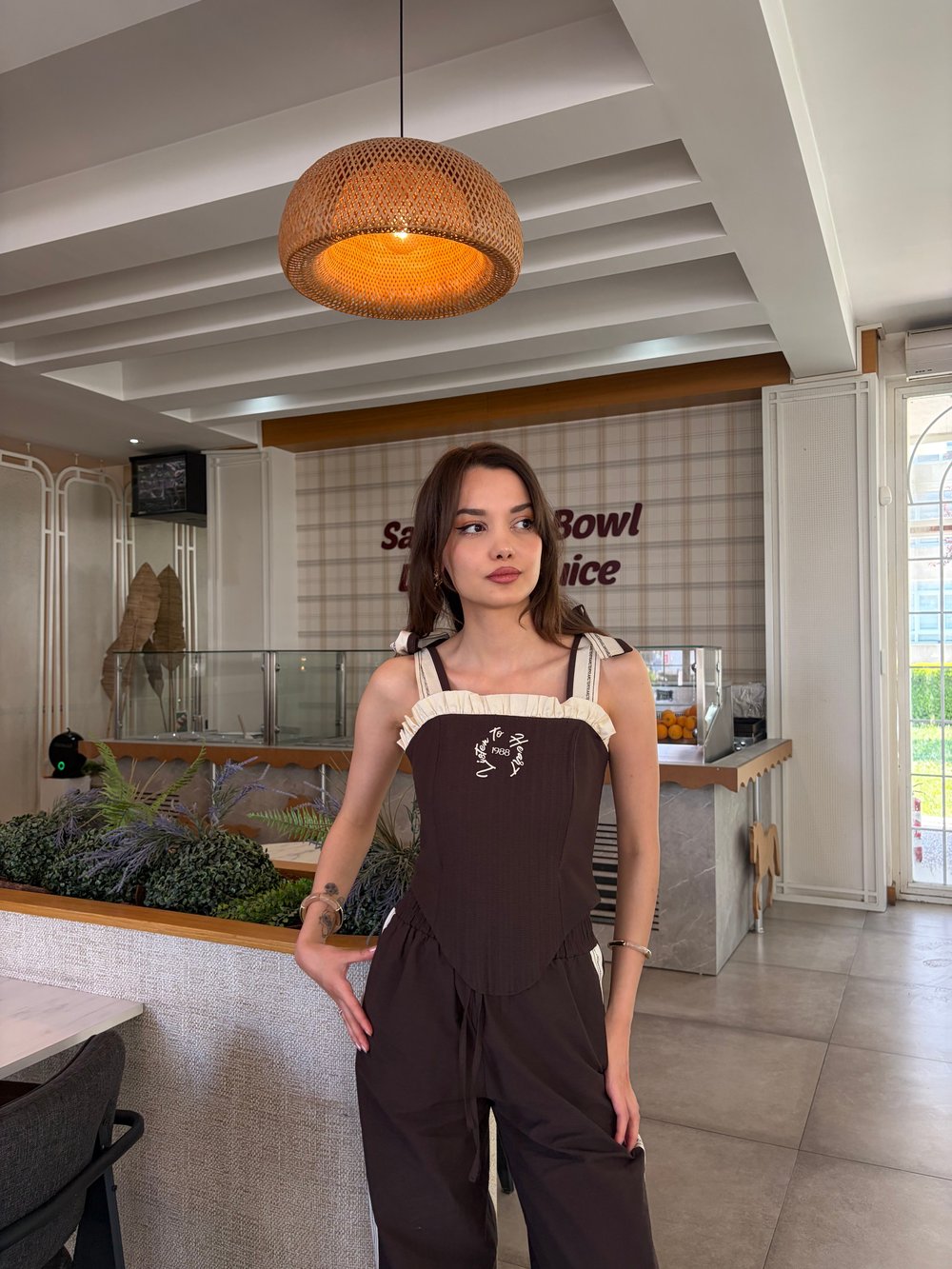Şeritli Pantolon Takım