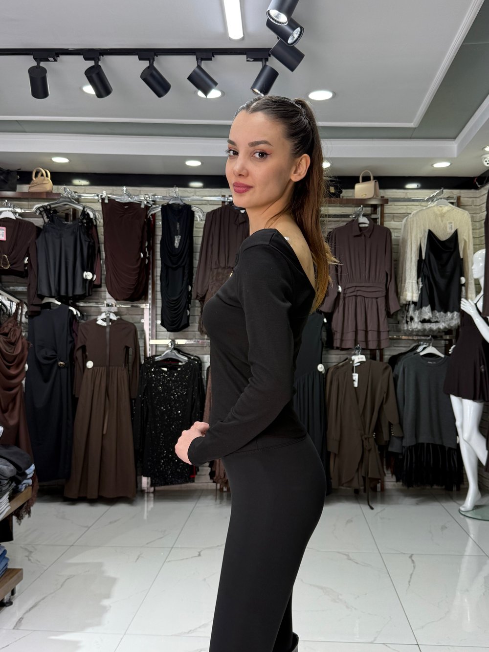 Siyah oysho Compressive Tayt