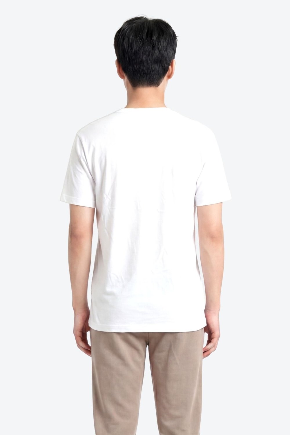 Jaguar Baskı Detaylı Bisiklet Yaka Regular Fit Erkek Beyaz T-Shirt