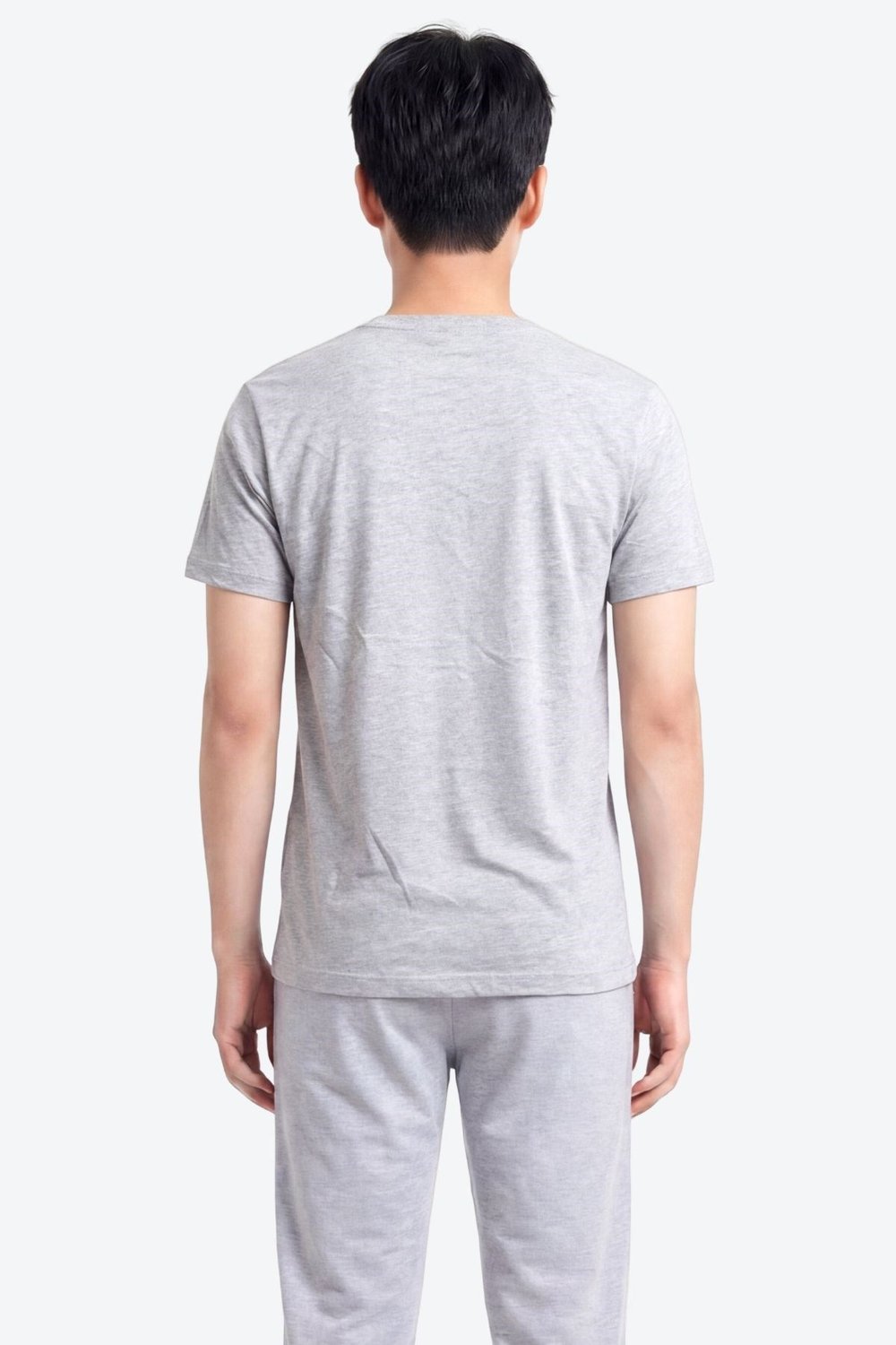 Jaguar Baskı Detaylı Bisiklet Yaka Regular Fit Erkek Gri T-Shirt
